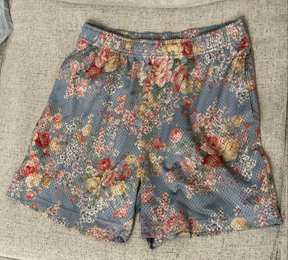 John Elliot Floral Mesh Warm Up Shorts